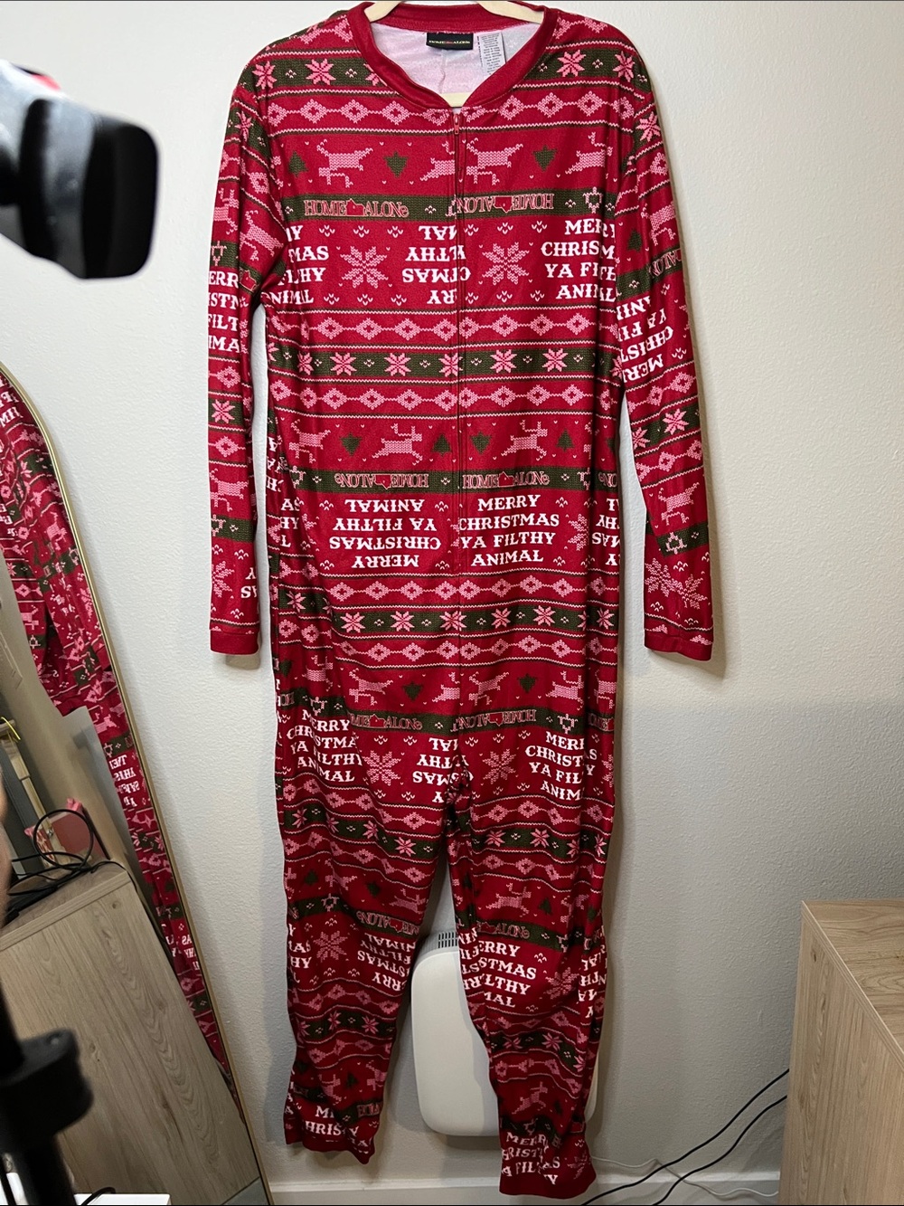 Home Alone Holiday Red Christmas Onesie